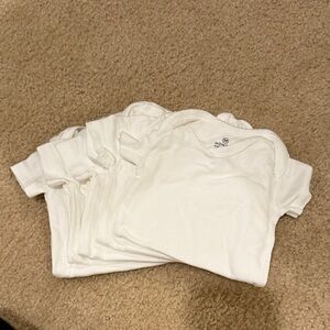 The Honest Company White Short-Sleeve Baby Bodysuits - Set (5 pack)